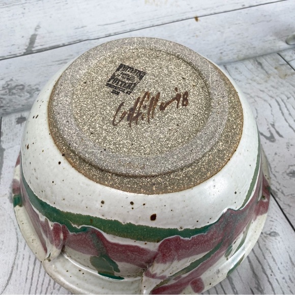 Whitefish Pottery Soup Tureen & Ladle Casserole Dish Bowl signed Gilfillan 1998 - Picture 14 of 16